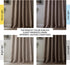 HPD Half Price Drapes Faux Linen Curtains, 1 Panel, 50W X 84L, Textured Room Darkening Drapes for Bedroom, Dutch Cocoa
