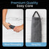 2-Pack 2 Japanese Exfoliating Washcloth for Back & Body - Charcoal & Silver Ion Exfoliating Towel with Handles