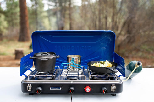 Stansport Pre-Seasoned Cast Iron Dutch Oven for Outdoor Cooking