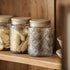 35oz Counter (35oz Custde Glass Storage Jars With Airtight Lid, Canister For Kitchen with Bamboo Lid, brown sugar