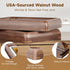 WILTYAPF 8x10 6x8 Premium Natural Walnut Wood Picture Frame, Handcrafted with Solid Wood Back & HD Tempered Glass, Rich