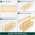 3 Closet, Smiry Shoe Rack, Tier Bamboo Shoe Organizer, Stackable Free Standing Wooden Shoe Storage Shelf for Entryway