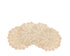 Phantomon 7 Inch Doilies - Handmade Round Crochet Cotton Lace Placemats, Pack of 4 (Beige)