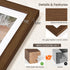 5x7 4x6, 5 7 1 Pack, FLYJOE Oak Wood Picture Frame with Mat for by USA-Sourced Natural Solid Wooden Photo Frame
