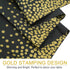 Gexolenu 4 Pack Black and Gold Plastic Tablecloths, 54" x 108" for Rectangle Tables, Party Covers for Graduation
