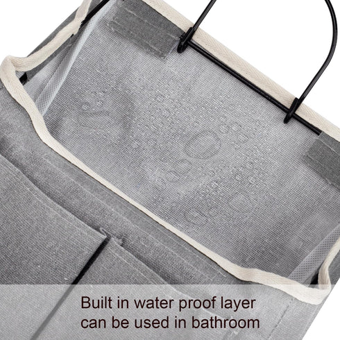 LYroo 2 Pack Wall Hanging Bag Organizer, Basket with Pockets for Bathroom, Bedroom, Kitchen Essentials