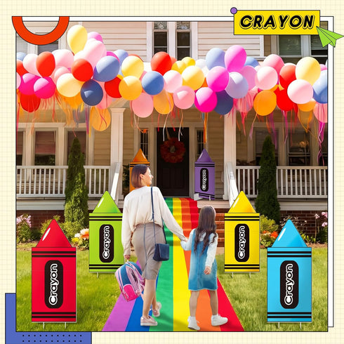 Reallnaive 6 Sets Casino Theme Party Decoration Giant Poker Yard Sign with Stakes Large Lawn Sign for Party to Enter