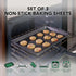 Nifty Cookie & Baking Sheets Set of 3, Non-Stick Coated Steel, Dishwasher Safe, Oven Safe