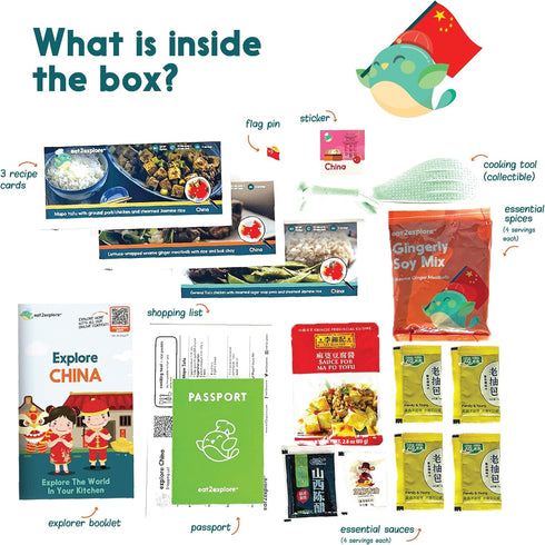 eat2explore 18 Sets 5 Up,3 Cooking Kits for Kids Pcs Interactive & Educational Kids Cooking Real for Ages and Recipe