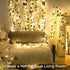 33ft100 suddus Vine with Fairy Lights Battery Operated, LED Pothos String Lights with Remote, Leaf Lights for Bedroom