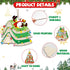 24Pcs Christmas Wooden Book Ornaments Book Lovers Gifts Xmas Tree Reading Ornament Bookshelf Hanging Wood Signs Crafts