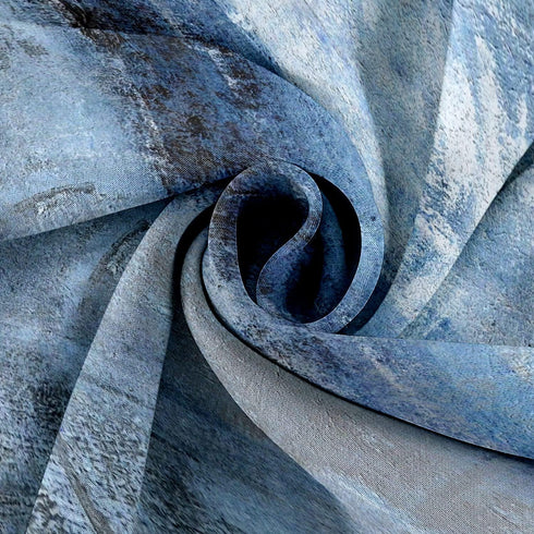 Blue Grey Kitchen Valances for Windows, Abstract Art Window Treatment Valances for Living Room and Bedroom