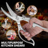 Poultry Shears, Kitchen Scissors for Food, All Purpose Heavy Duty for Chicken Wing/Thigh/Bone, Meat, Quail, Fish