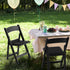 Set 1, (1, VINGLI Black Resin Folding Chair with Padded Cushion, of Plastic Foldable Seat for Indoor & Outdoor Use
