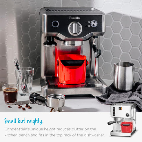 Dreamfarm Grindenstèin Compact Espresso Coffee Grind Knock Box - Silver