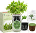Hydroponic Herb Growing Kit, Self-Watering Mason Jar Herb Garden Starter Kit Indoor, Windowsill Herbs Garden, Grow Your
