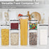 PANTRYSTAR 7 Airtight Food Storage Containers with Lids, PCS BPA Free Kitchen Canisters for Spaghetti, Pasta, Dry Food