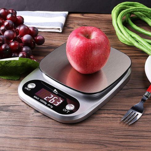 himaly Digital Kitchen Scale, 22lb 10KG/1g Multifunction Electronic Food Scale with Stainless Steel Platform