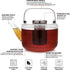 40 ounce/1.18 Viva Bjorn Borosilicate Glass Tea Pot for Stovetop with Loose Leaf Tea Infuser Mesh - Liter - Modern