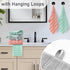 6PC (13"x13"), 100% Set VOOVA & MOVAS Waffle Mint Green Washcloth Cotton, Soft, Absorb & Lightweight, Quick Dry, Waffle