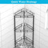 HuggieGems 3-Tier Black Shower Caddy Organizer with Hooks