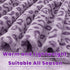 60"x80" Twin Size Blankets for Bed - Lightweight Purple Blanket Throw for Women, Soft Fuzzy Lavender Fleece Bedding