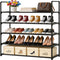 Yegazte 5 Tier Shoe Rack Large Capacity, 34.3" Wide Adjustable Shoe Organizer for