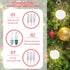 Mudder 100 Pcs Mini Christmas Replacement Light Bulbs, 2.5 Volt for Indoor Outdoor Xmas Decor, Clear