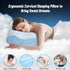 CloudBliss Memory Foam Pillow, Ergonomic Neck Contour Cervical Pillow for Neck and Shoulder Pain Relief, King Blue