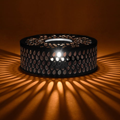 Creano Black Stainless Steel Tea Warmer with Tea Light Holder - Tea Cosy - Stable Not Rattling - Rechaud Suitable