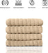 Classic Turkish Towels CTT Luxury Hand Towels Set of 4, 100% Turkish Cotton, Quick Dry, 20"x32", Almond Beige