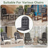 2-Pack, Aoxun Adirondack Chair Cushion, Indoor/Outdoor Rocking Chair Cushion with Ties, Thickened High Back Patio Chair