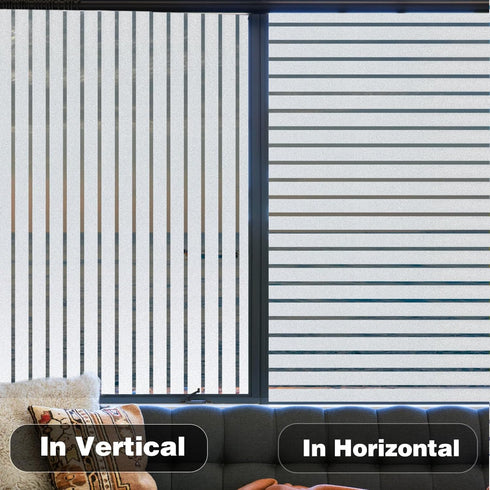 Coavas Window Privacy Film: Frosted Glass Decorative Window Clings, Opaque Static Cling, Heat Insulation, Sun Blocking