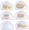 (6 Pack) ESFUN Food Net Covers for Outside, 17"x 17" Large Outdoor Mesh Screen Tents for Picnics