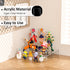 12x4.3x2 pack 2, 12 12x4.3x2 Inch Sezanrpt Acrylic Shelf Riser of Clear Display Shelf for Shoes, Glasses, Plants, Home