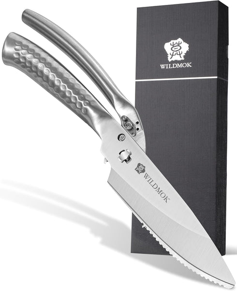 WILDMOK Heavy Duty Poultry Kitchen Shears Multi-function Stainless Steel Poultry Shears, Ultra