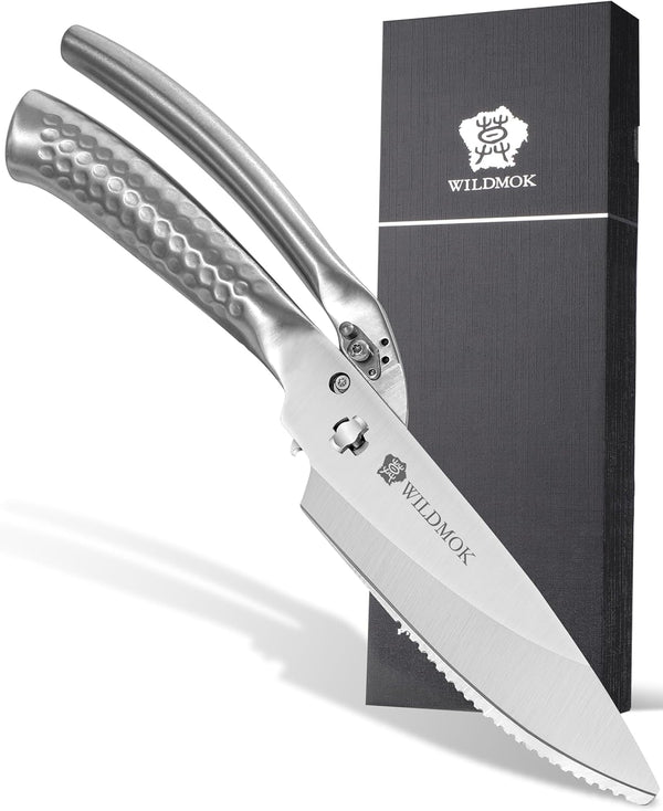 WILDMOK Heavy Duty Poultry Kitchen Shears Multi-function Stainless Steel Poultry Shears, Ultra