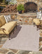 Unique Loom Collection Casual Transitional Solid Heathered Area Rug (2' x 3' 1" Rectangle, Beige/Ivory) Indoor/Outdoor