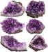 rockcloud Natural Purple Amethyst Quartz Crystal Cluster, Geode Druzy Home Decoration Gemstone Specimen