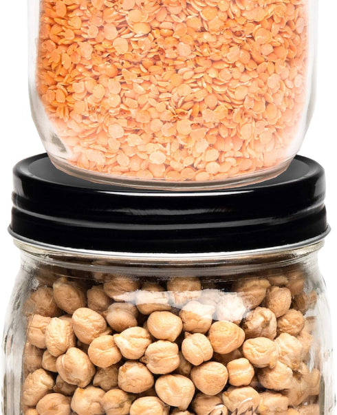 AllSpice Rust-Proof Narrow Mouth Aluminum Mason Jar Lids, Leak-Proof 12-Pack, Red Narrow
