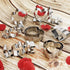HOWAF 10pcs Valentine's Day Cookie Cutters Set - Stainless Steel Shapes for Kids & Adults, Wedding Tools
