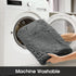 HOMEIDEAS Bathroom Rug Runner Grey, Ultra Soft Non-Slip Long Bath Rug, Thick Chenille Plush Machine Washable