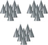 Beistle 24-Piece Cone Hats in Silver, Classic Elegant Party Supplies for Birthdays, Anniversaries