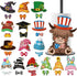 Otoolling Holiday Interchangeable Paper Towel Holder Countertop Highland Cattle Metal Stand Towels Paper