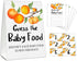 Guess the Baby Food Party Games, Baby Shower Game Set, 1 Standing