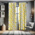 Ambesonne Lemons Window Curtains, 2-Panel Set with Rod Pocket, Modern Summer Citrus Fruits Illustration, 28" x 63",