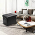 SOYOTA Storage Ottoman Cube Storage Ottoman as Foot Stool, Foot Rest & Stepping Stool - Folding Storage Ottoman