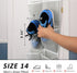 2PK Over the Door 12 Pocket Hanging Shoe Organizer for Efficient Storage