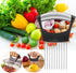 Onion Holder for Slicing, Lemon Slicer Onion Cutter for Slicing, Vegetable Cutter for Potato and Tomato, Avocados, Eggs, Food Slicer Assistant Tool for Slicing Fruit Lemon and Meat by JAYVAR