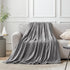 Hansleep Fleece Throw Blanket, Super Soft Flannel Fuzzy Grey, Plush Cozy Blanket for All Seasons, 50x60 Inches